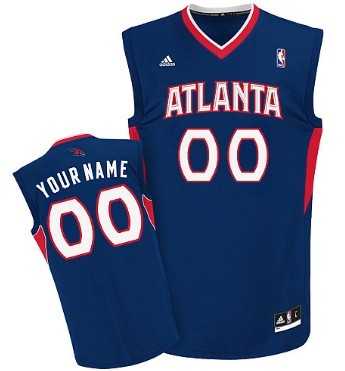 Men & Youth Customized Atlanta Hawks Blue Jersey->customized nba jersey->Custom Jersey